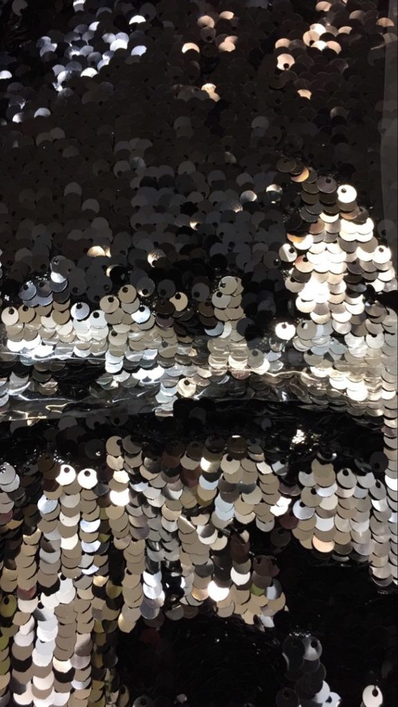 пайетки двухсторонние цвет чёрный/серебро пайетки двухсторонние цвет чёрный/серебро