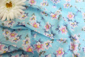 Ткань для рубашек
 Поплин принт D234 цвет голубой